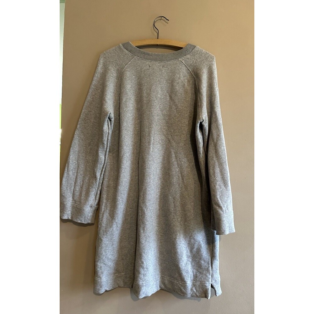 Madewell Sweatshirt Dress Cotton Womens Size Small Gray Comfy Boho Leisure Cozy - Picture 5 of 5